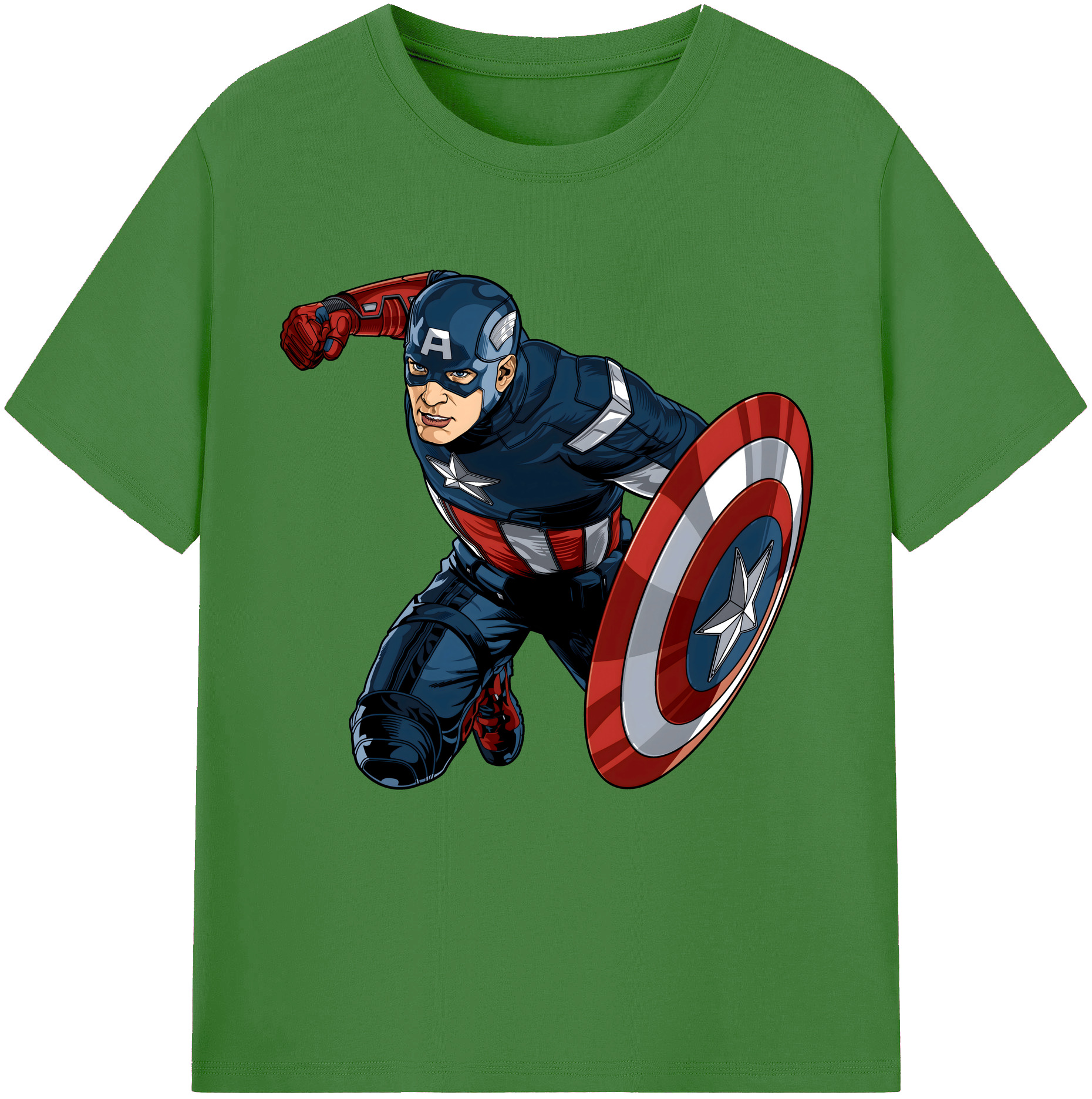 （画像用） アベンジャーズ The Avengers レディースカジュアルプリントTシャツ（綿100％）